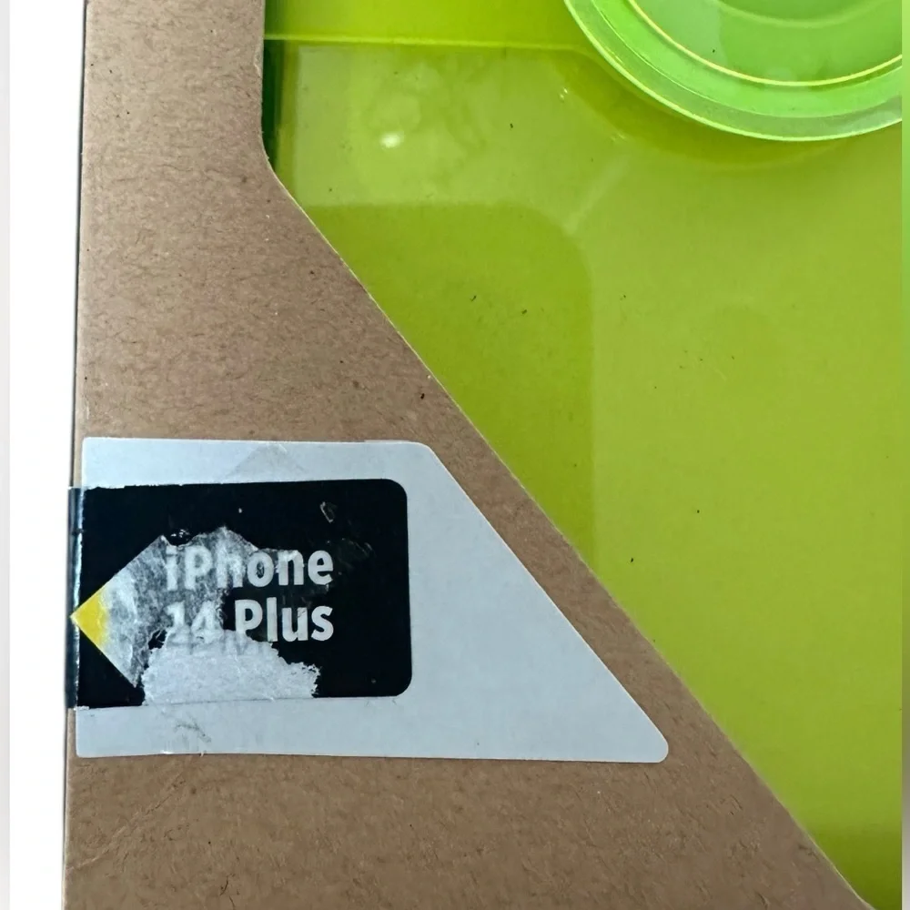 PopSockets iPhone 14 Plus 14 Pro Case Integrated PopGrip Slide Blazing Lime NWT